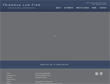 Tablet Screenshot of friedmanfirmpc.com